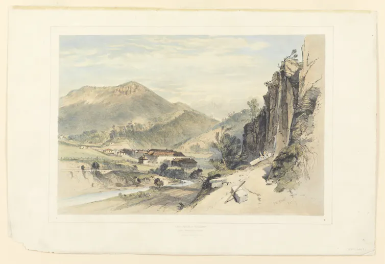 A painting showing one of Tasmania's female factories.