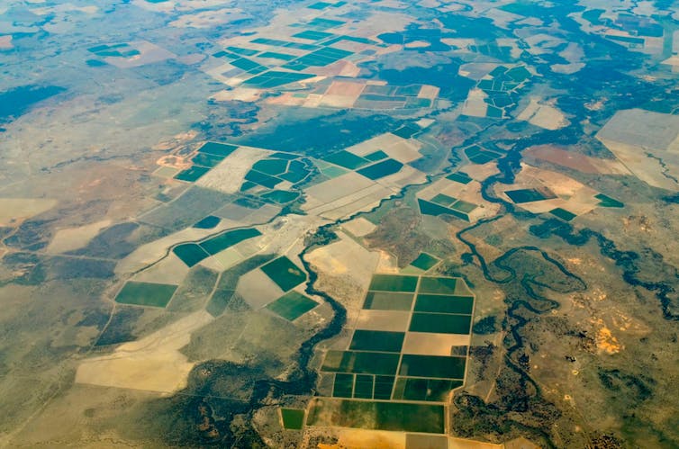 fields seen from above