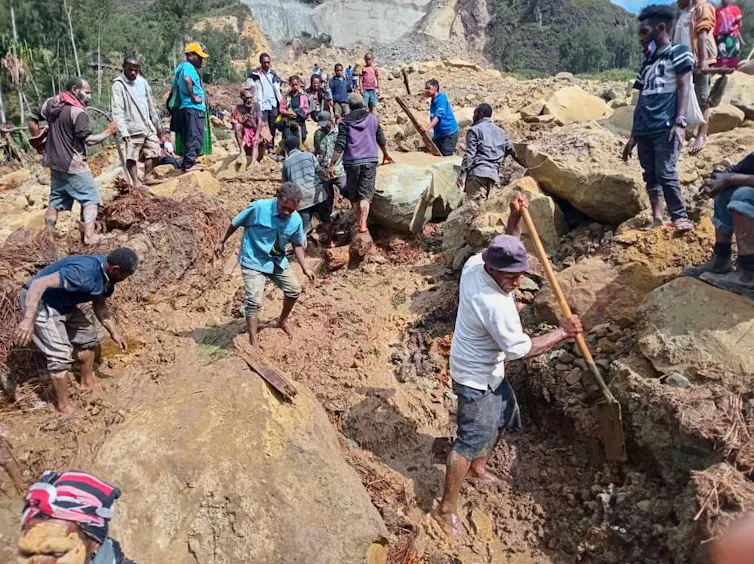 landslide in PNG