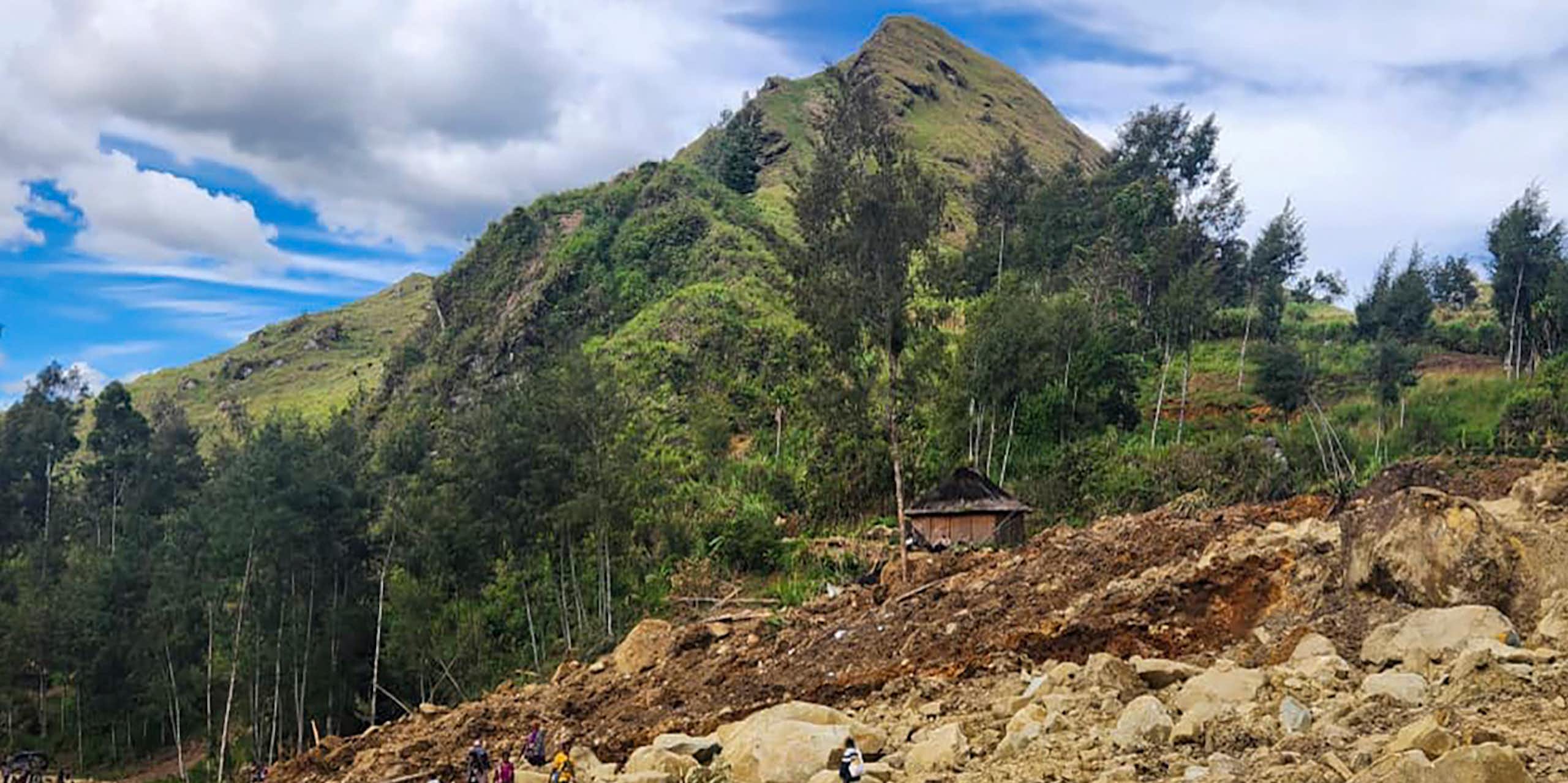 landslide in PNG