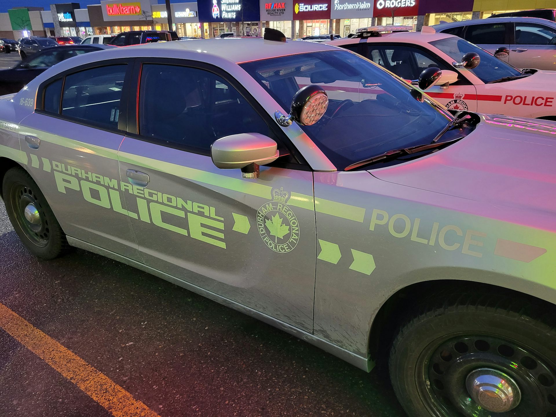 A Durham Regional Police car