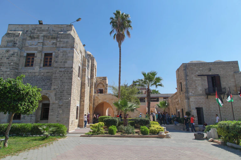 Vista de palacio en Gaza