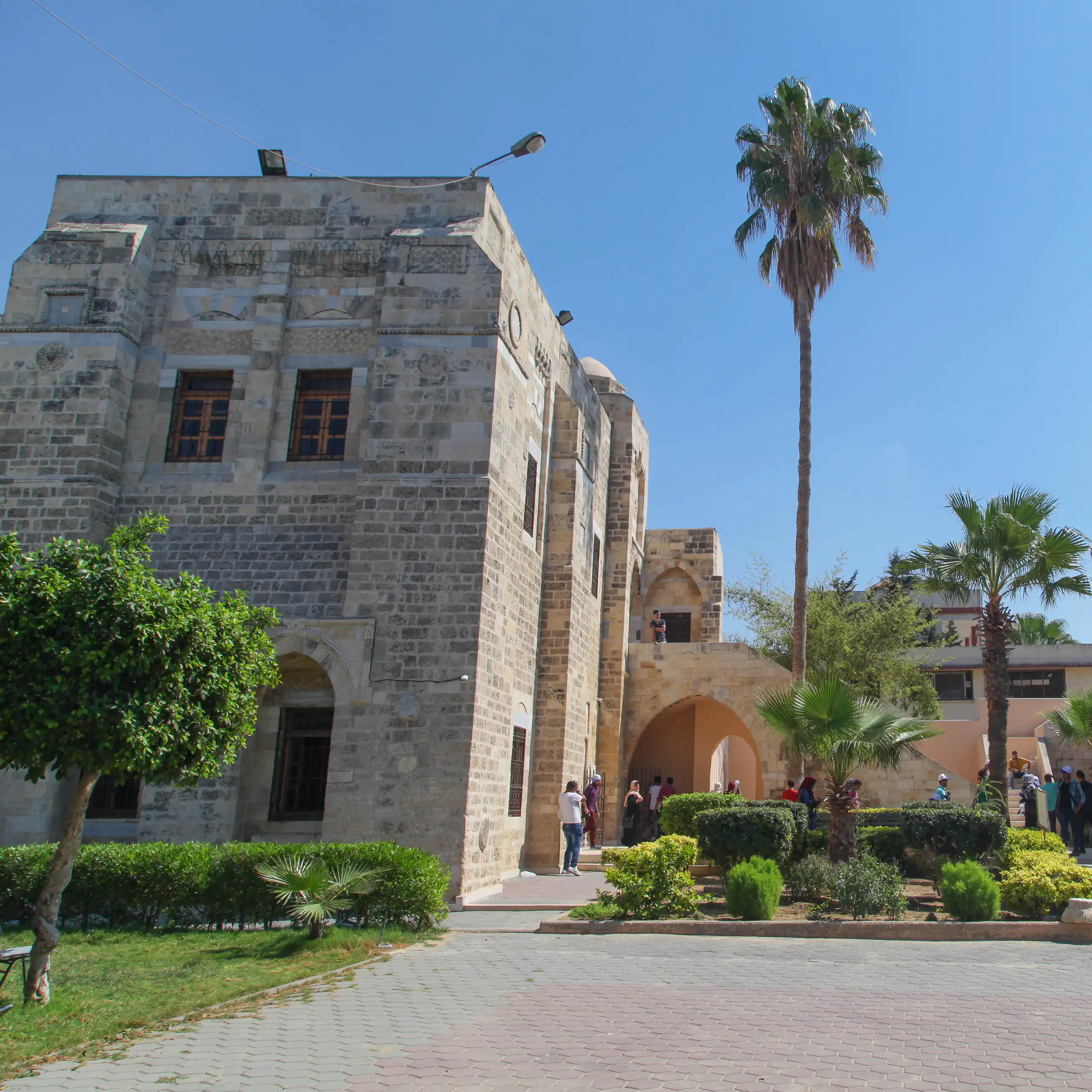 Vista de palacio en Gaza
