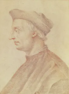 A portrait from the side of a man