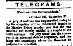 A clip put of the telegrams section of an old newspaper