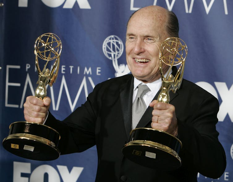 Duvall with two Emmys.