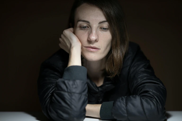 Depressed woman