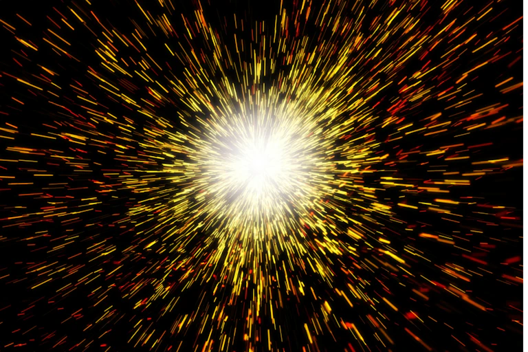 Illustration of the begining of the universe