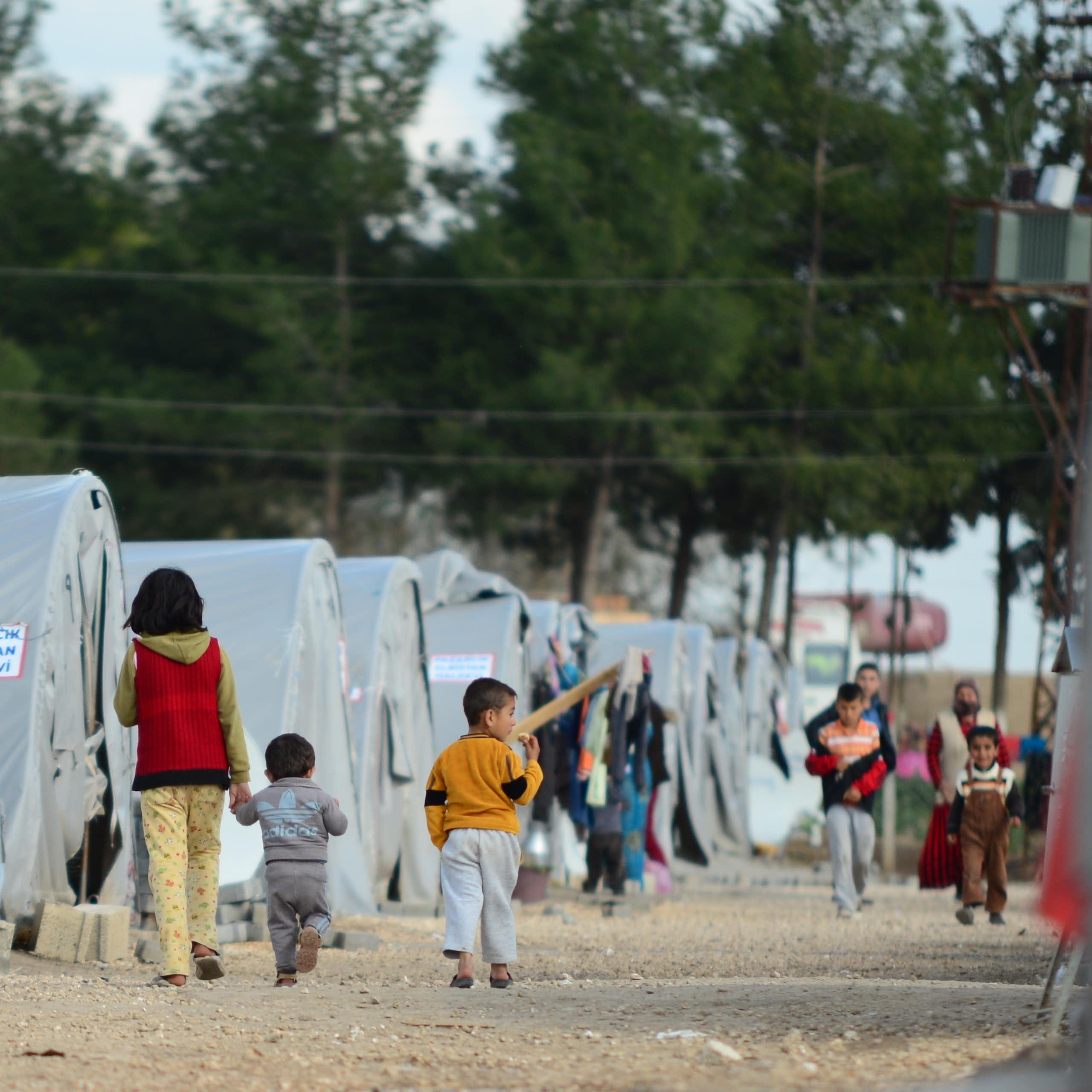 Refugee camp in Suruc, Turkey. 2015
