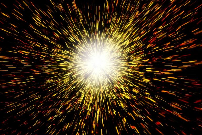 Ilustração de como teria sido início do universo