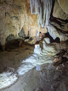 sensor in cave