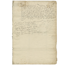 An old letter written in cursive.