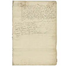 An old letter written in cursive.