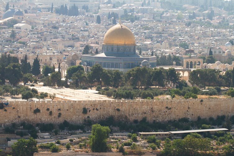 India: why Hindu nationalism and Zionism are ideological cousins 3 A gold-domed mosque sitting on top of a hill in Jerusalem.