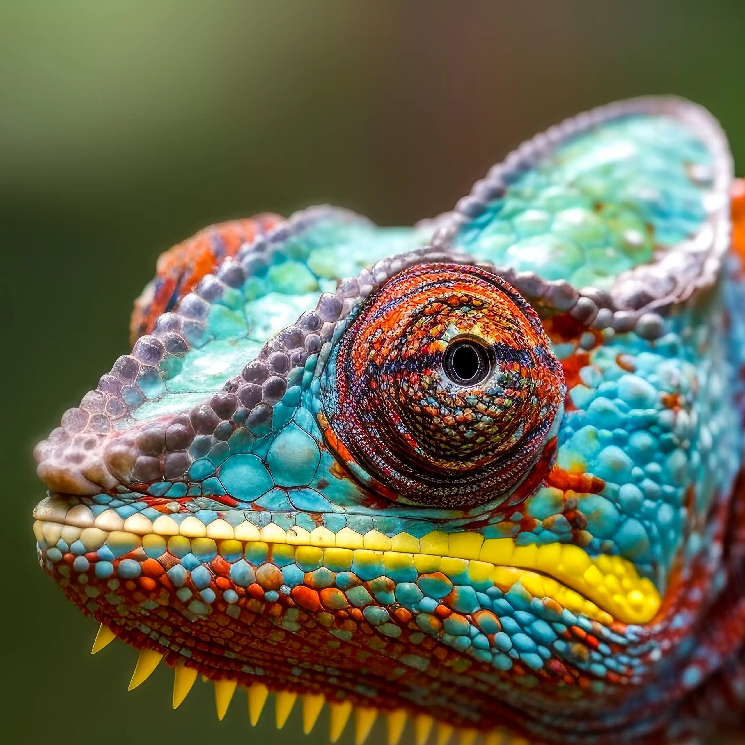 A chameleon.