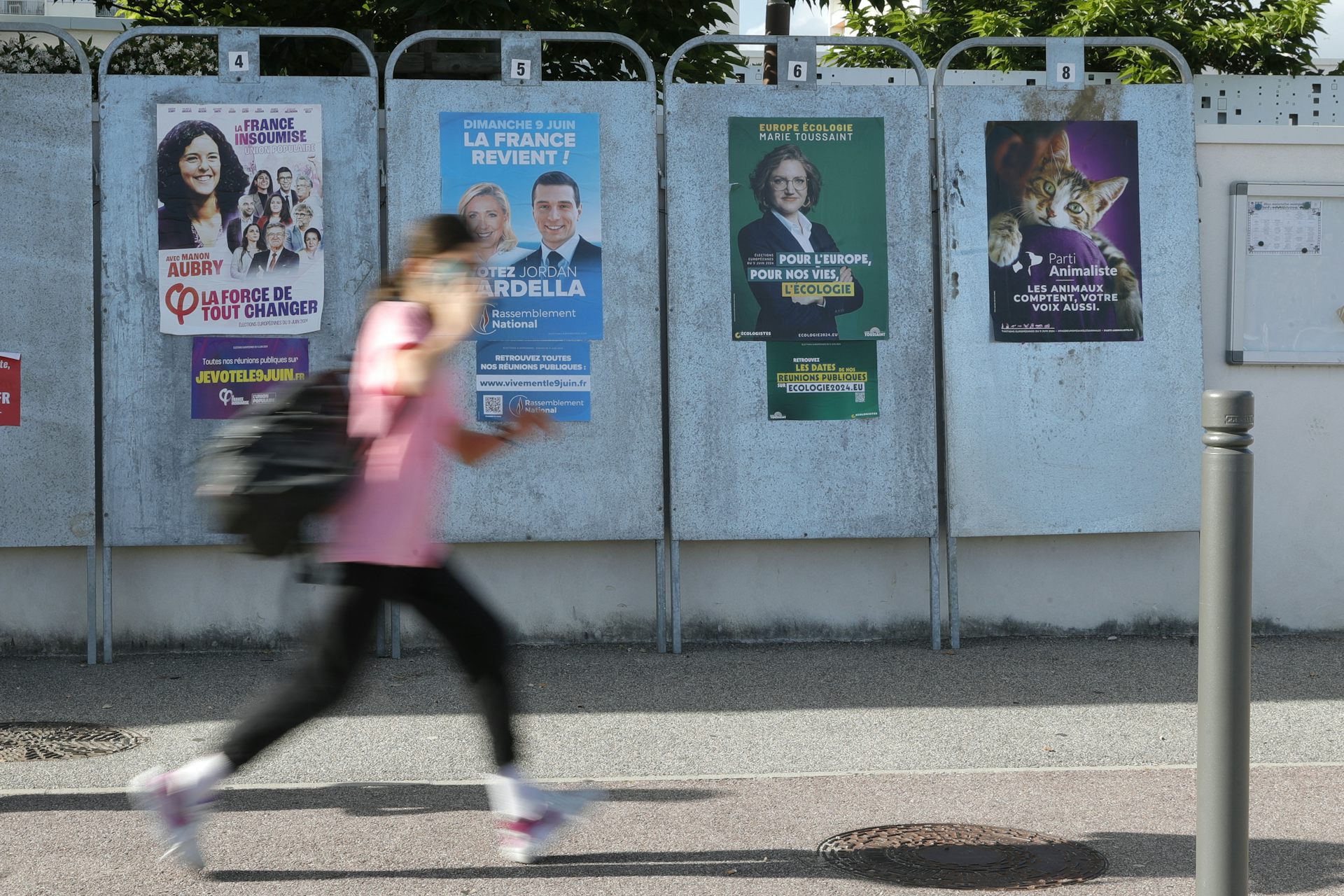 Affiche des candidats français