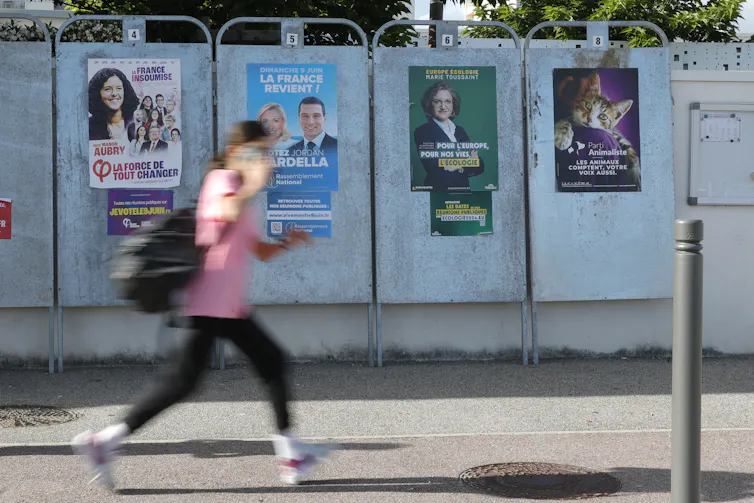Affiche des candidats français