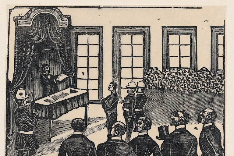 Court room scene