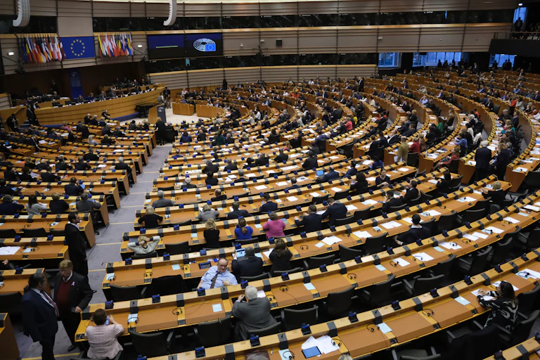 Hémicycle du Parlement européen à Bruxelles.
