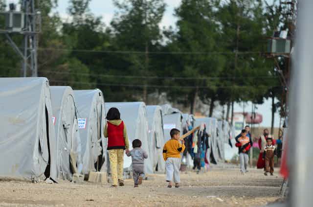 Refugee camp in Suruc, Turkey. 2015