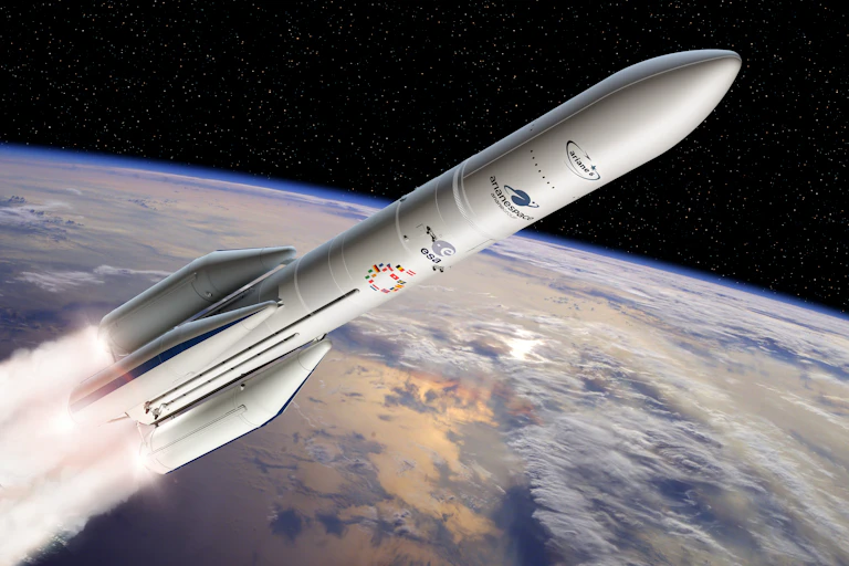 Vue d'artiste du lanceur Ariane 6.