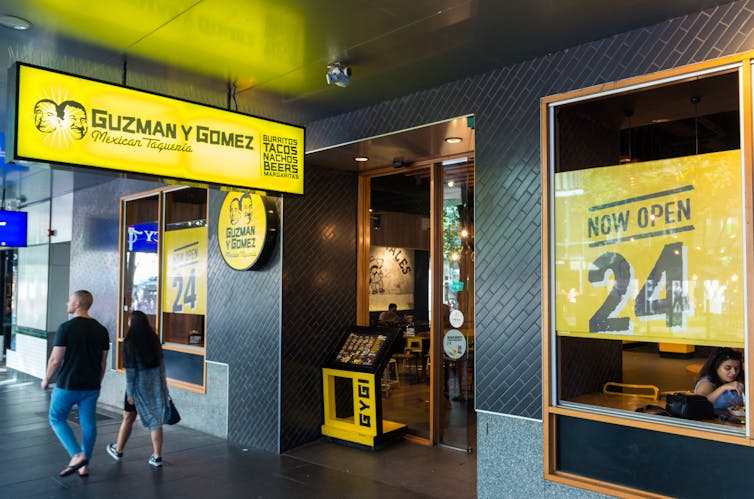A Guzman y Gomez store in Melbourne