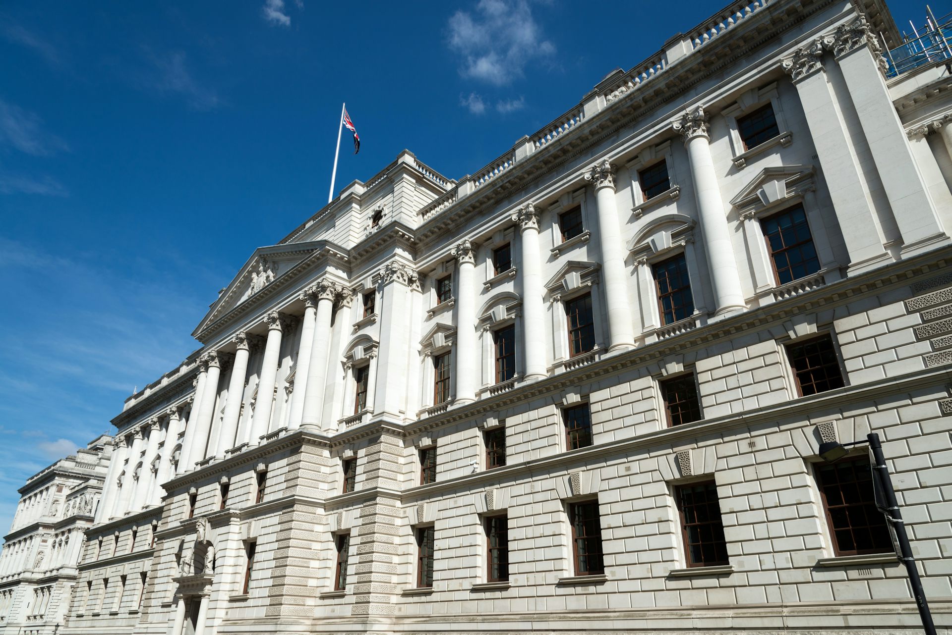 The UK Treasury building.