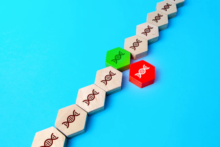 A graphic representing gene therapy