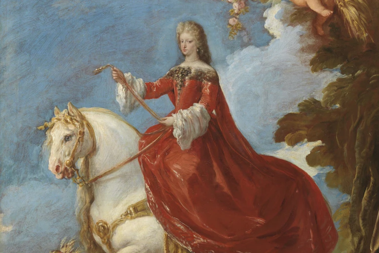 La reina Mariana de Neoburgo a caballo, de Luca Giordano.