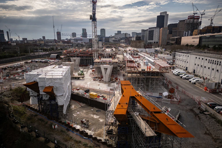 A construction site.