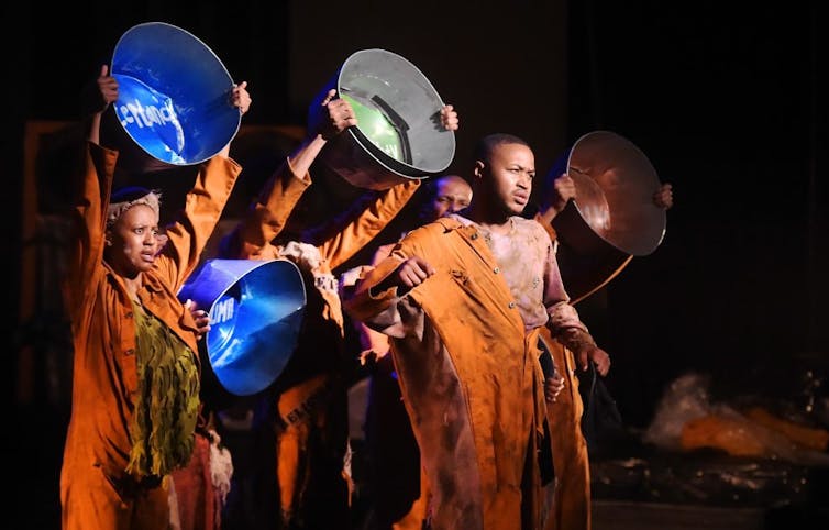A group of people on a stage.