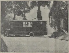 Une ancienne roulotte automobile exposée