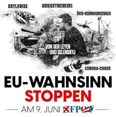 EU election poster from Austria's far-right party FPÖ.
