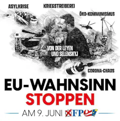 EU election poster from Austria's far-right party FPÖ.