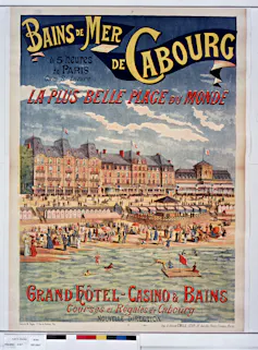 Affiche publicitaire du Grand hôtel–Casino de Cabourg (Normandie), 1892