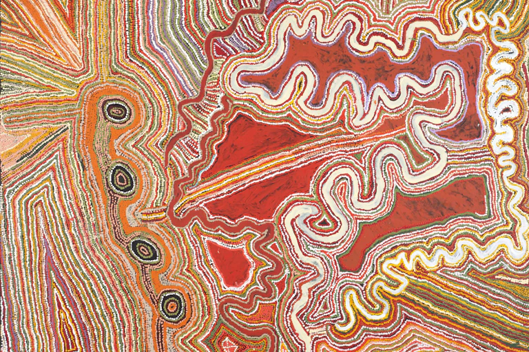 Detail of Aboriginal painting