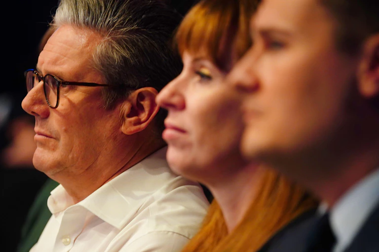Keir Starmer, Angela Rayner and Wes Streeting.