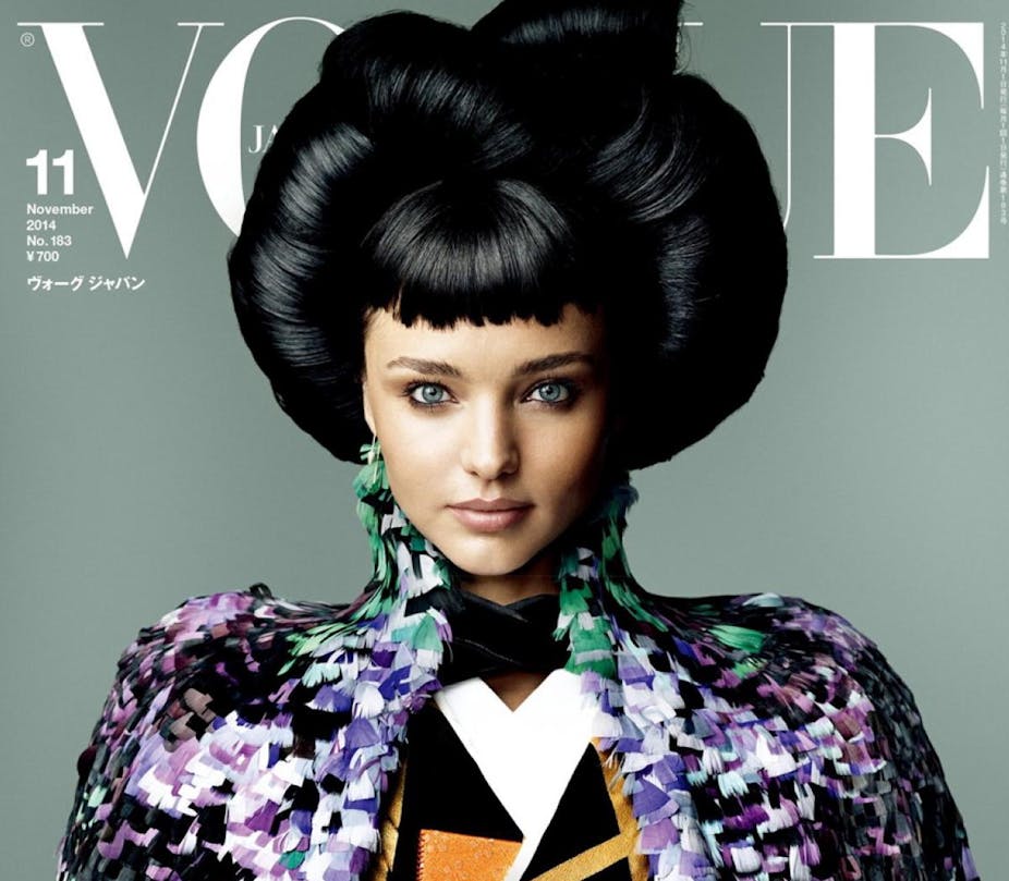 Kerr goes geisha in Vogue that might be OK