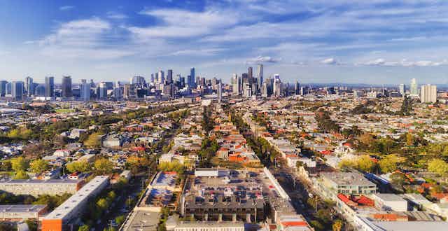 melbourne and inner suburbs from above