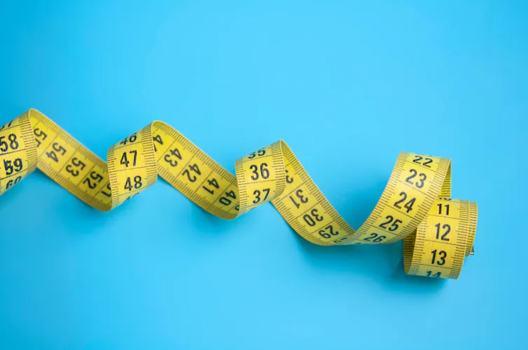 A yellow measuring tape.