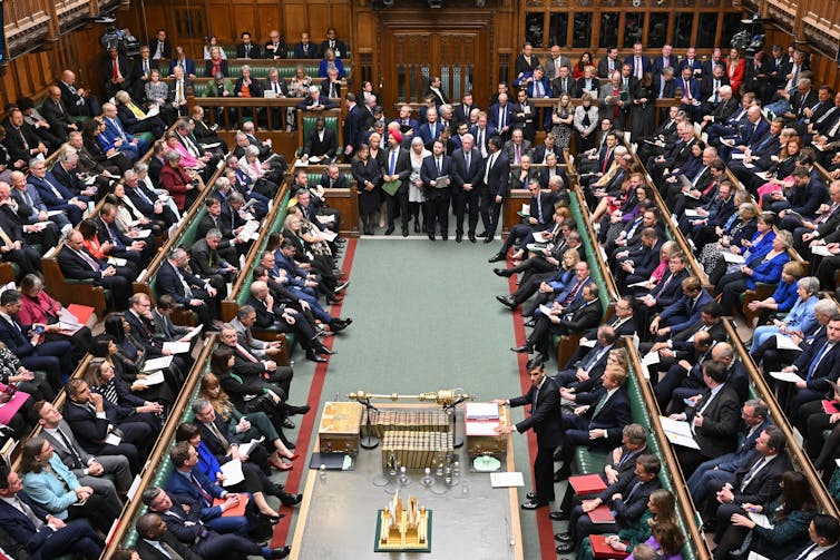 An interior shot of the House of Commons.