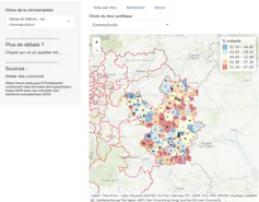 Application réalisée par C. Grasland à partir des données élaborées par l’Ateleir des Communs