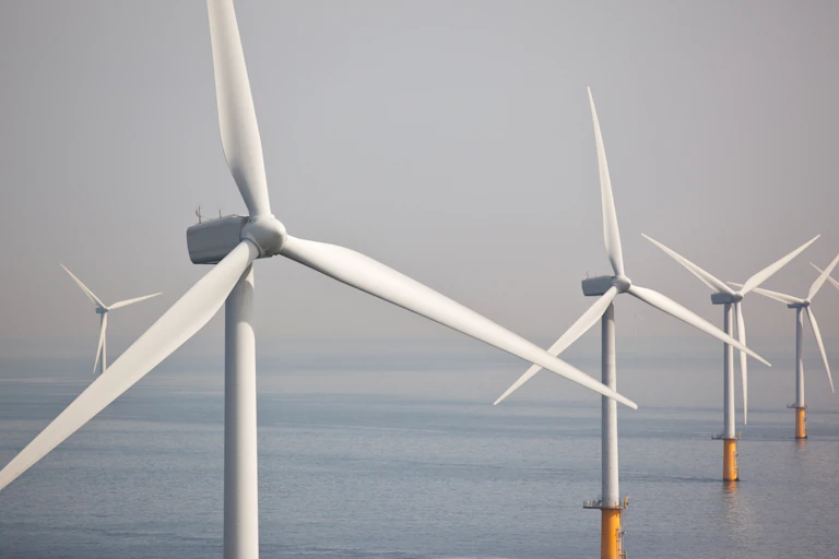 wind farm at sea