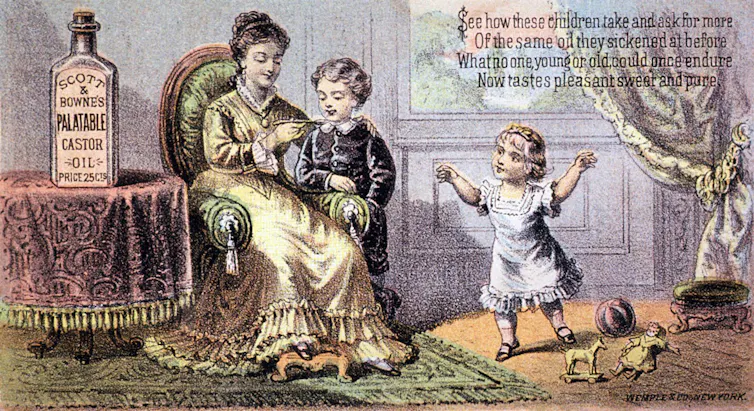 An old advertisment for castor oil