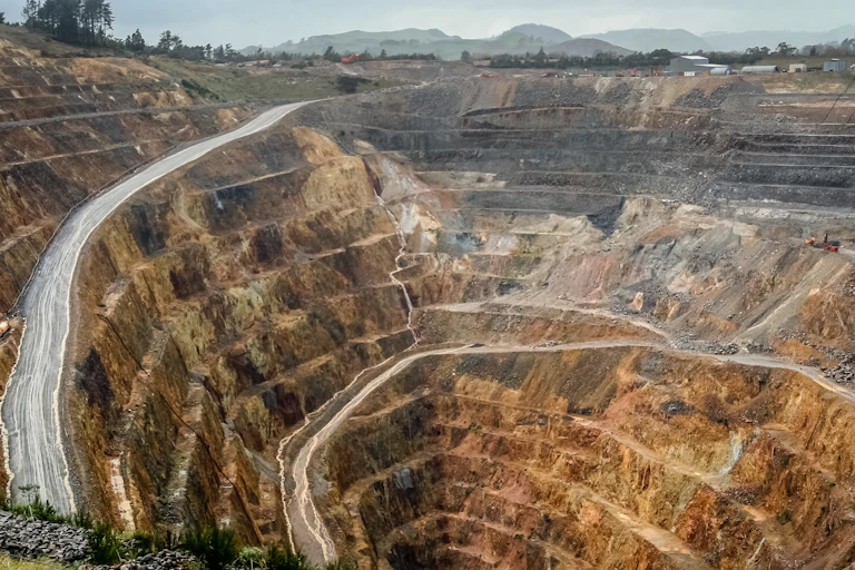 Waihi opencast gold mine