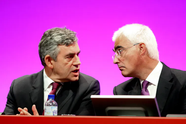 Gordon Brown and Alistair Darling