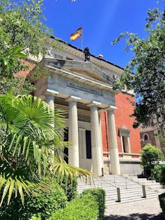 Fachada de la Real Academia Española (RAE), 2016.