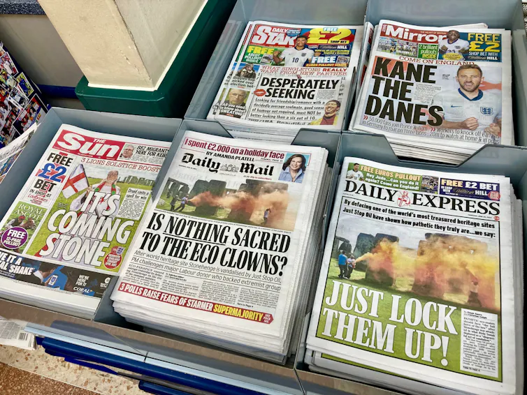 Newspaper coverage of the JSO action