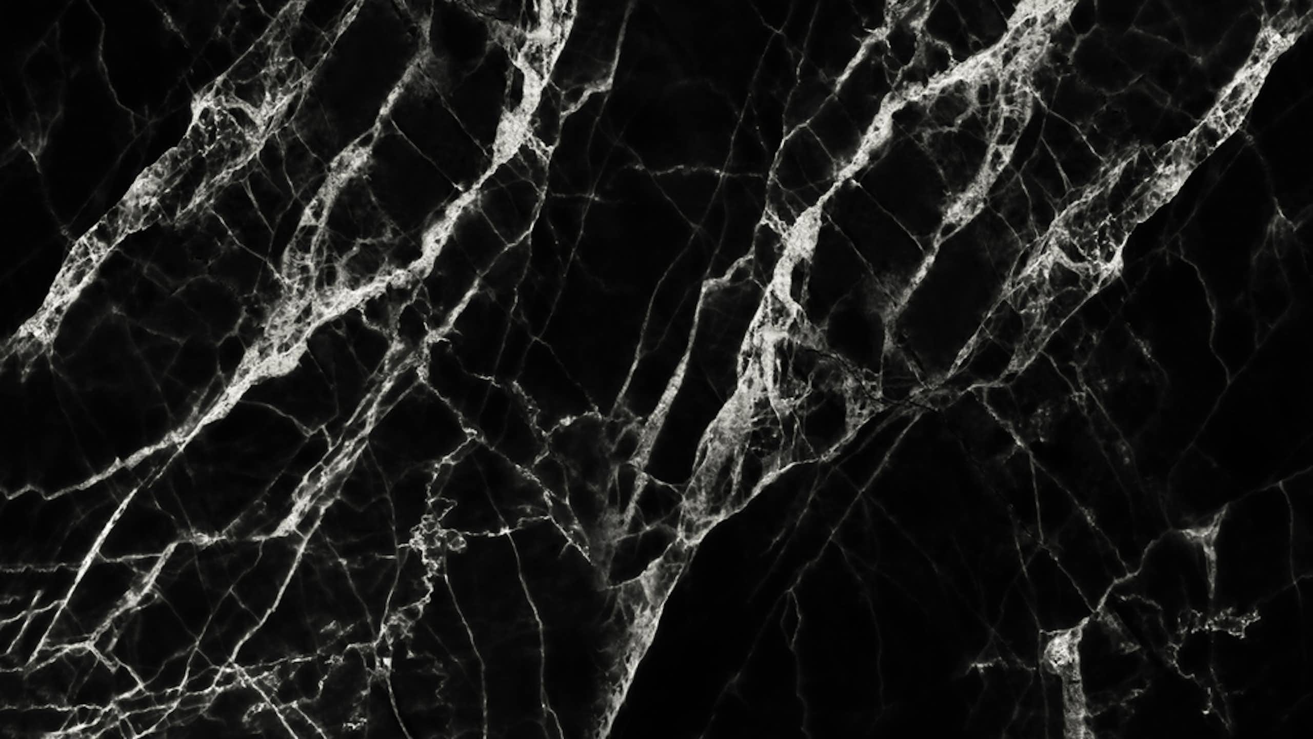 Black marble with white veining