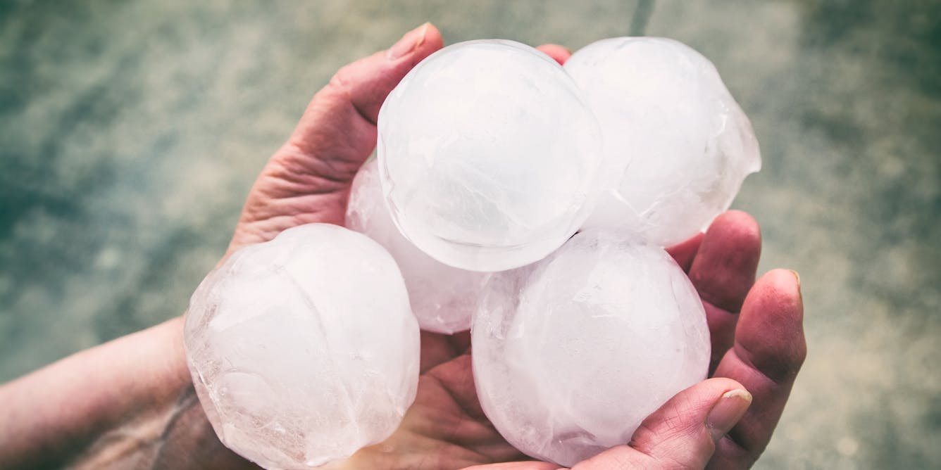 Hail the size of golf balls and even grapefruit? The science of how tiny ice crystals grow dangerously large